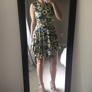 H&M Lined Floral Circle Dress